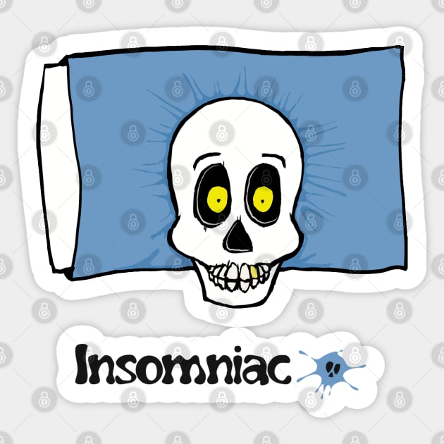 Insomniac a sleepless life Sticker by SpookySkulls